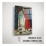 Kaplumbağa Terbiyecisi Cam Tablo