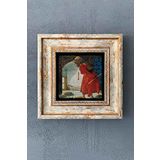 Kaplumbağa Terbiyecisi Osman Hamdi Bey Çerçeveli Taş Tablo 20x20 cm
