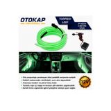 KAPOTO Araç Içi Torpido Ledi Şerit Led Ip Neon Yesil 2 Metre Ambiyans Aydınlatma Dekoratif Led Universal Tüm Araçlara Uyumlu