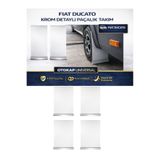 KAPOTO Fiat Ducato Paçalık Takımı Ön Arka Beyaz Krom Detaylı 4 Lü Set Çamurluk Tozluk Aksesuar