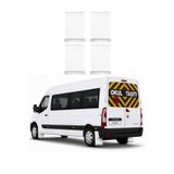 KAPOTO Renault Master Ön Arka Beyaz Krom Detaylı 4 Lü Set Paçalık Takımı Çamurluk Tozluk Aksesuar