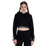 Kappa 222 Banda Vanity Tk Black White1 Kadın Sweatshirt