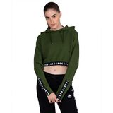Kappa 222 Banda Vanity Tk Green Parsley Black Kadın Sweatshirt
