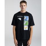 Kappa 311S1TW-005 Authentic Graphik Gerry Erkek Siyah T-shirt