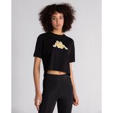 Kappa 331L23W Logo Teoin Siyah Kadın T-Shirt