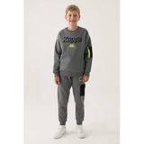 Kappa 7-16 Yaş Erkek Çocuk Sweat -antrasit-