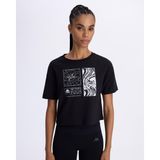 Kappa Authentic Asty Kadın Siyah Comfort Fit Tişört - XS