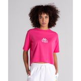 Kappa Authentic Fono Kadın Fuşya Pembe Tişört - XS - Fuşya - Pembe