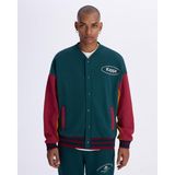 Kappa Authentic Franz Bomber Erkek Yeşil-Kırmızı Comfort Fit Mont - Yeşil - Kırmızı