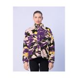 Kappa Authentic Neplina Kadın Siyah-Mor Regular Sherpa Mont