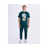 Kappa Authentic Vitor Erkek Petrol Yeşili Regular Tişört