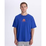 Kappa Chibaf Tee Erkek Mavi Oversize Fit Tişört - XL
