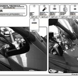 Kappa D440KIT Yamaha FZ6 600 Fazer S2 07-11 Motosiklet Rüzgar Siperlik Bağlantısı