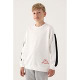 Kappa Erkek Çocuk Beyaz Sweatshirt - 13-14 Yaş