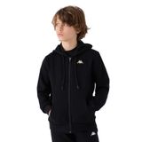 Kappa Erkek Çocuk Kapüşonlu Sweatshirt, Siyah, 9-10 Yaş