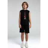Kappa Erkek Çocuk Siyah T-Shirt - 13 - 14 Yaş