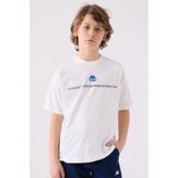 Kappa Erkek Çocuk T-Shirt, Beyaz, 5-6 Yaş