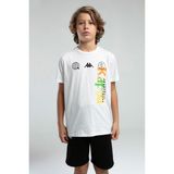 Kappa Erkek Çocuk T-Shirt, Beyaz, 7-8 Yaş