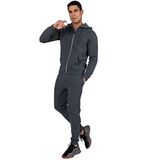 Kappa Erkek LOGO JACKUS SLIM 2 TK Eşofman Üstü, GREY DK MEL, M