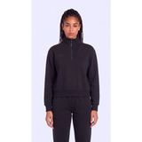 Kappa Ileria Tur Kadın Siyah Oversize Sweatshirt - M
