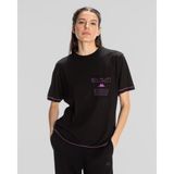Kappa Kadın Authentıc Kage T-Shırt Black T-Shırt 351Q67W-005 - XS - Gri