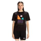 Kappa Kadın SPORT VIOLA T.SHIRT T-Shırt, Black, S