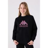 Kappa Kız Çocuk Siyah Sweatshirt - 5 - 6 Yaş
