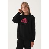 Kappa Kız Çocuk Siyah Sweatshirt - 9 - 10 Yaş