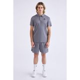 Kappa Kombat Poly Polo Erkek Antra Gri Regular Fit Polo Yaka Tişört - XL
