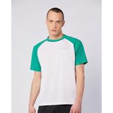 Kappa Kuby Tee Erkek Beyaz-Yeşil Regular Fit Tişört - S