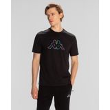 Kappa Logo Brian Erkek Siyah T-Shirt Nefes Alabilir Kumaşla Günlük Kullanım İçin