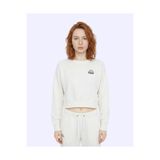 Kappa Logo Cindyna Kadın Ekru Regular Sweatshirt
