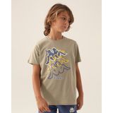 Kappa Logo Coleman Erkek Çocuk Bej Regular Fit Tişört - 11 - 12 Yaş