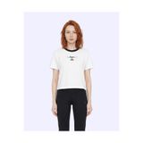 Kappa Logo Valentina Kadın Ekru Regular Tişört