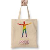 Kappa Pride Bez Çanta Uzun Saplı - Açık Bej - 40 X 40