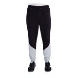 Kappa Siyah-Gri Erkek Lastikli Bel Regular Fit Eşofman Altı 361W4FW NISTY PANT, S