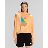Kappa Sport Viola Hoodie Kadın Sweatshirt - Turuncu