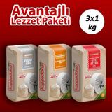 Kappadokia Karabuğday (Greçka) Unu + 1Kg Yulaf Unu + 1 Kg Siyez Extra Unu1 Kg