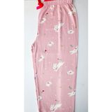 Kapri Boy Made By Me Lüks Modal Kumaş Ev Giyim Pijama Altı Kadın Yüksek Bel Modern Kaliteli Estetik - Pembe