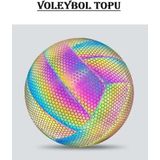 Kapris Fosfor Desenli Dikişli Voleybol Topu Vb307