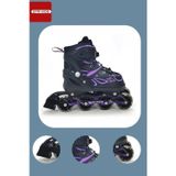 Kapris Mor Silikon Tekerli Ayarlanabilir Işıklı Paten S 31-34 HP7128