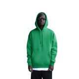 Kapşonlu 3 İplik Kalın İçi Polarlı Oversize Kangru Cepli Erkek Sweatshirt YEŞİL M
