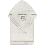 Kapşonlu Bornoz - L - XL - Beyaz