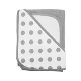 Kapşonlu havlu, Set pamuk-havlu American bebek Company Gray Dot
