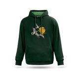 Kapşonlu Sweatshirt Göç Tasarım Kapşonlu Sweatshirt Kadın Erkek, Nefti yeşil, M