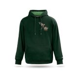 Kapşonlu Sweatshirt Growing Wings Tasarım Kapşonlu Sweatshirt Kadın Erkek, Nefti yeşil, M