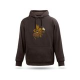 Kapşonlu Sweatshirt The Last Bridge Tasarım Unisex Kadın Erkek Sweatshirt, Kahverengi, M
