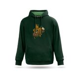 Kapşonlu Sweatshirt The Last Bridge Tasarım Unisex Kapşonlu Sweatshirt, Nefti Yeşil, XL