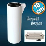 Kapsül Ayak Mobilya Yükseltici Sehpa Kanepe Tv Ünitesi Koltuk Ayağı Baza Ayakları Mat Beyaz 18 Cm
