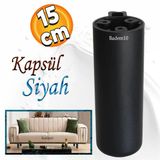 Kapsül Ayak Mobilya Yükseltici Sehpa Kanepe Tv Ünitesi Koltuk Ayağı Baza Ayakları Mat Siyah 15 Cm